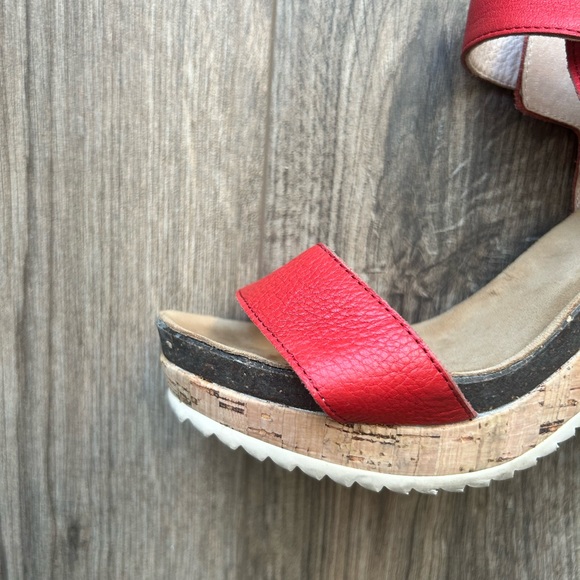 Rudsak Red Cork Heeled Sandals | 37 - Picture 3 of 14